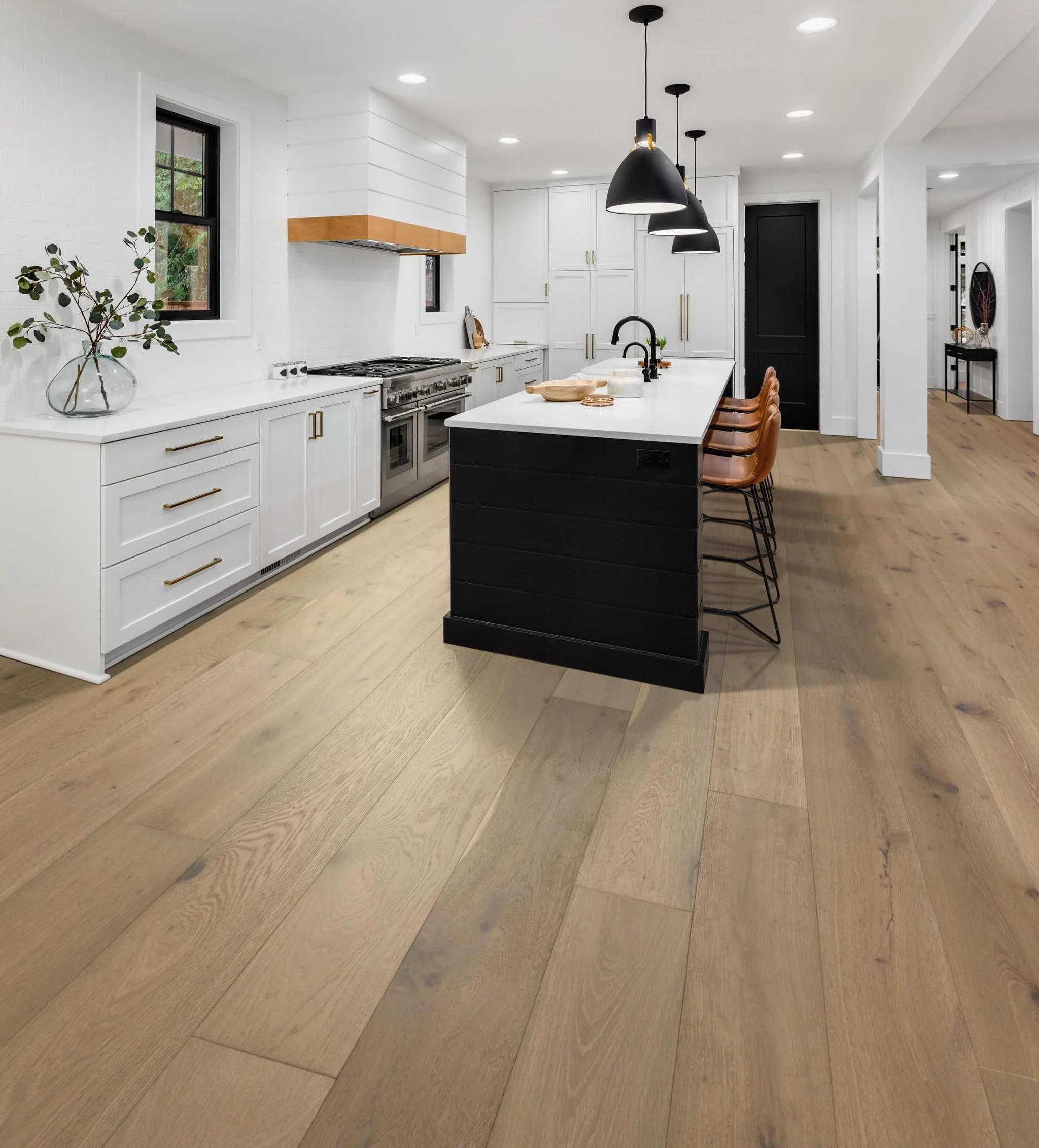 Oak hardwood kitchen