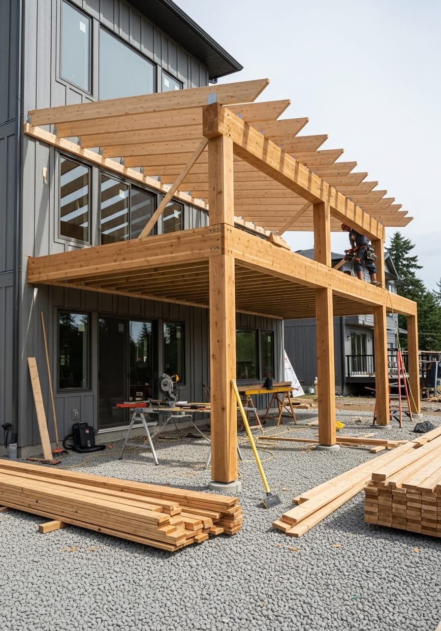 Covered porch Charlotte