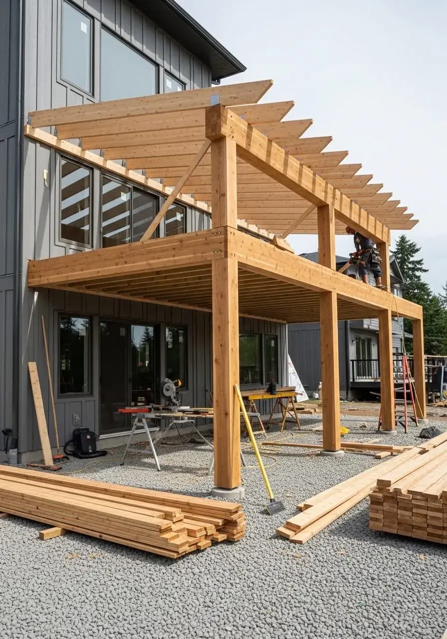 Covered porch Charlotte