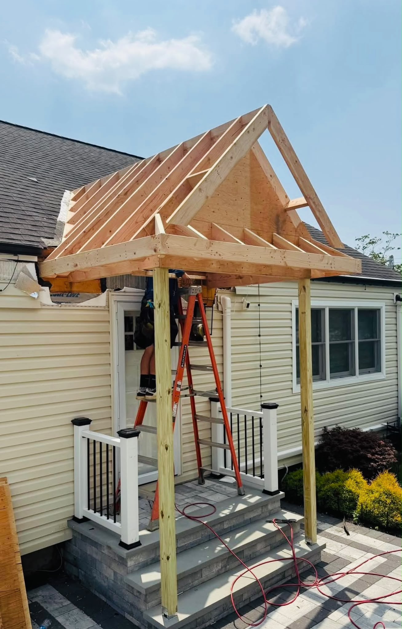 Screened porch build