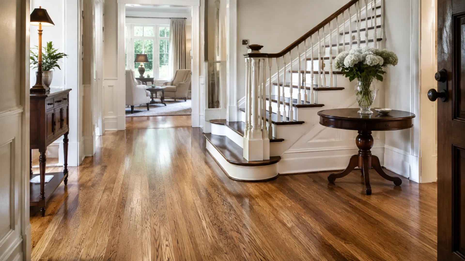Restored historic hardwood floor in Charlotte NC